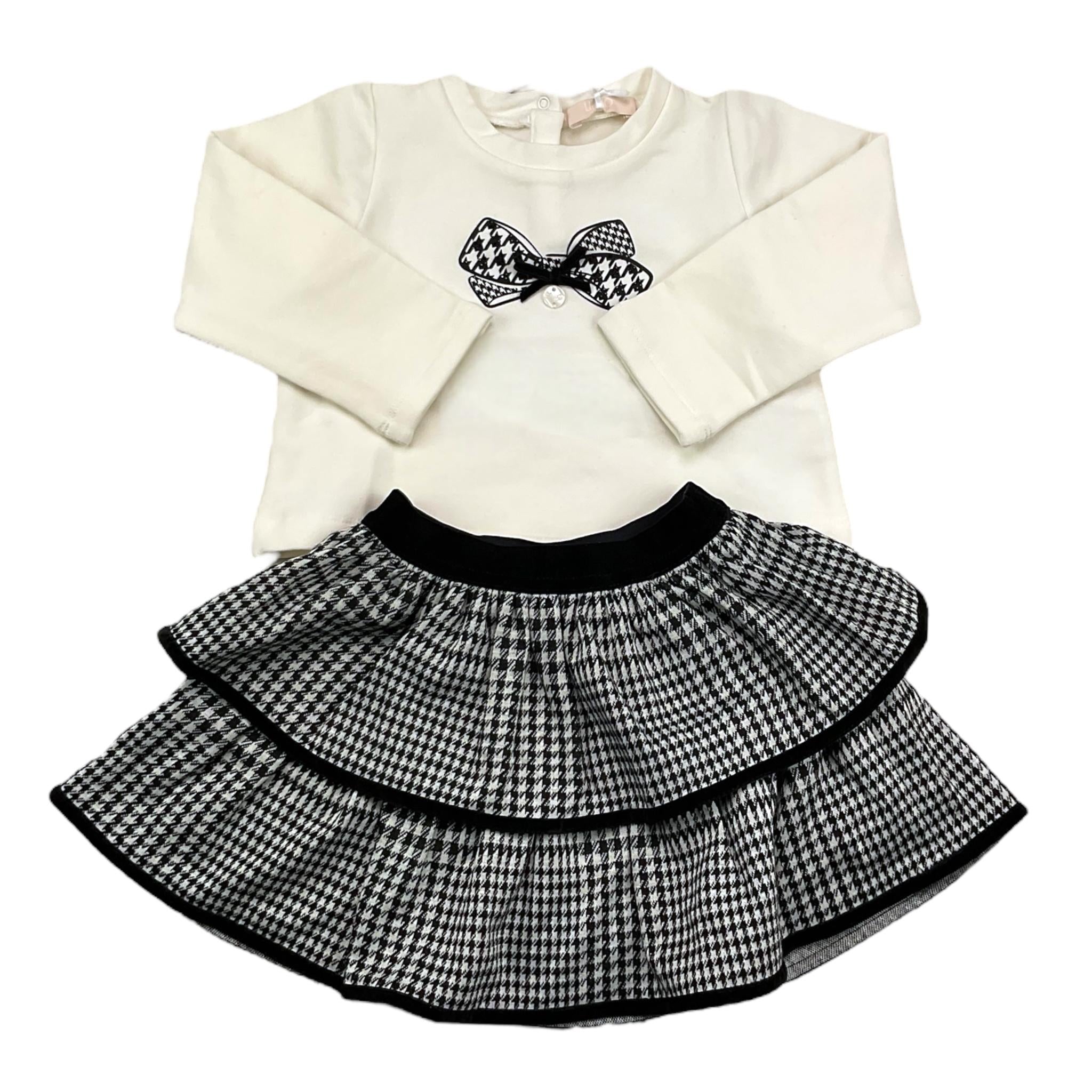 LIU JO completo 2 pezzi felpa-gonna Panna per Neonata HF4076 PANNA LIU JO