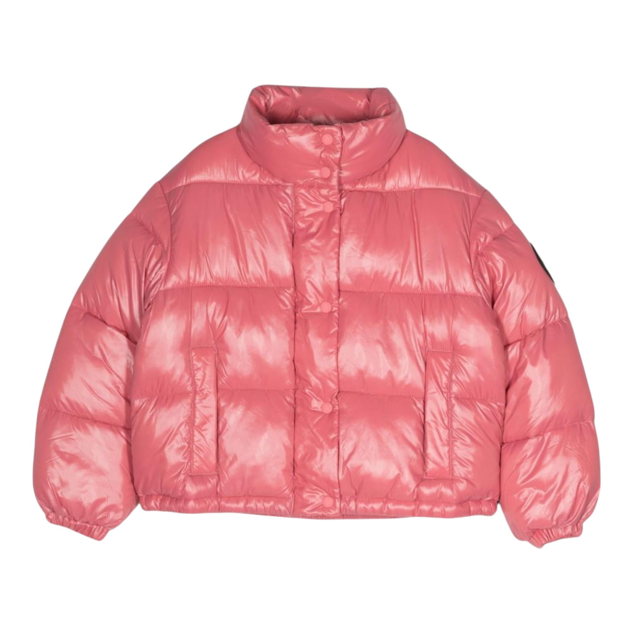 SAVE THE DUCK giubbino tinta unita con bottoni Rosa per Bambina J31326G ROSA SAVE THE DUCK