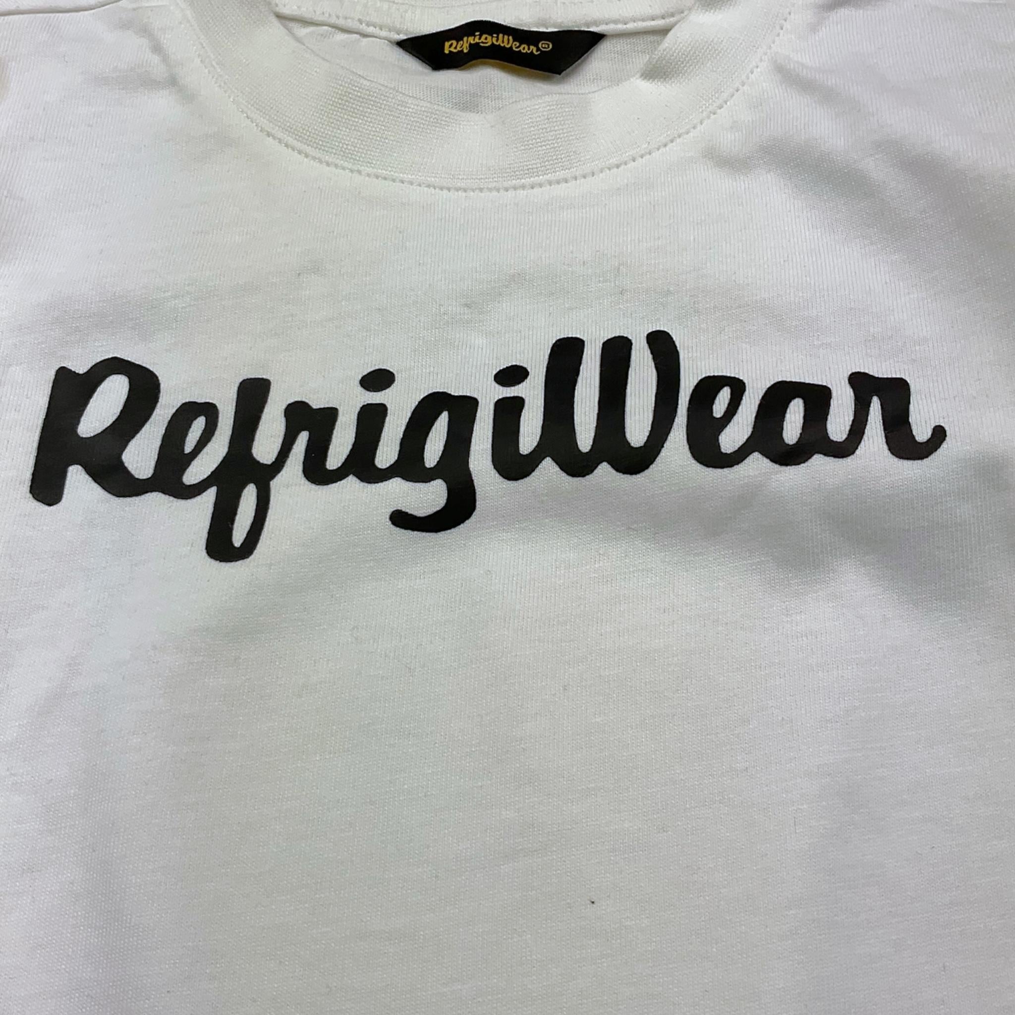 REFRIGIWEAR shirt girocollo tinta unita con stampa Bianco per Bambino RW782 BIANCO REFRIGIWEAR