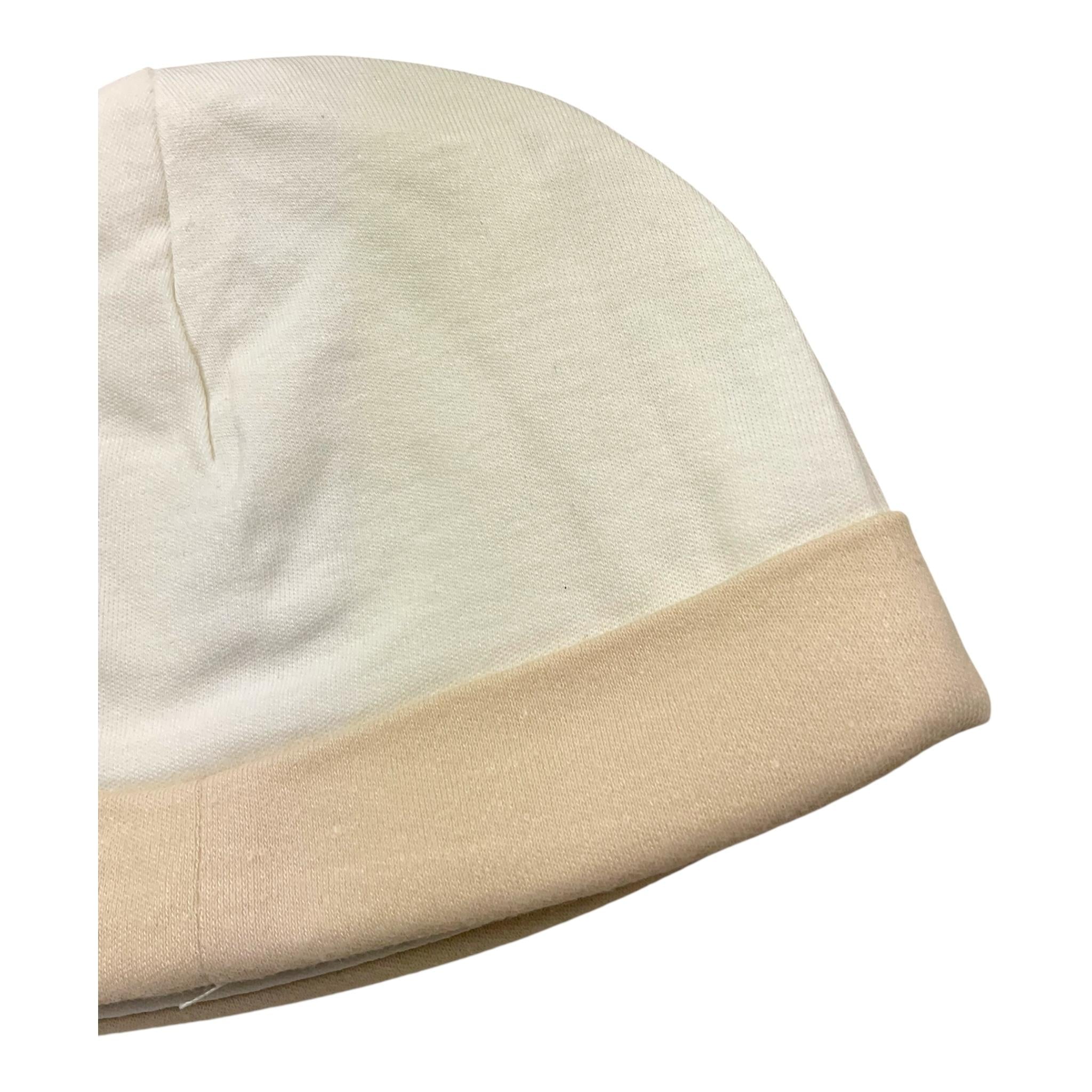 CHICCO cappello tinta unita Bianco/beige per Neonato 04239 BAINCO/BEIGE CHICCO