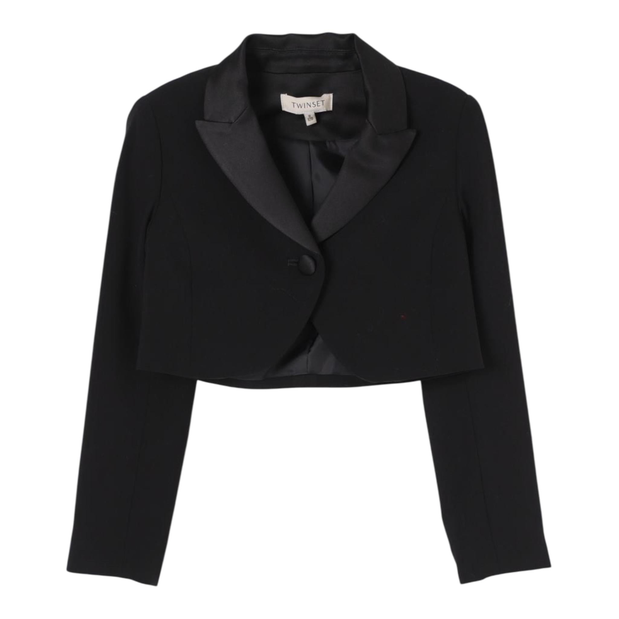 TWINSET giacca crop tinta unita Nero per Bambina 242GJ2110X NERO TWINSET