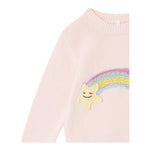 STELLA McCARTNEY maglia girocollo tinta unita con ricami Rosa per Neonata TV9060 ROSA STELLA McCARTNEY