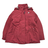 K-WAY giubbino tinta unita con zip e cappuccio Bordeaux per Bambino K21471W BORDEAUX K-WAY