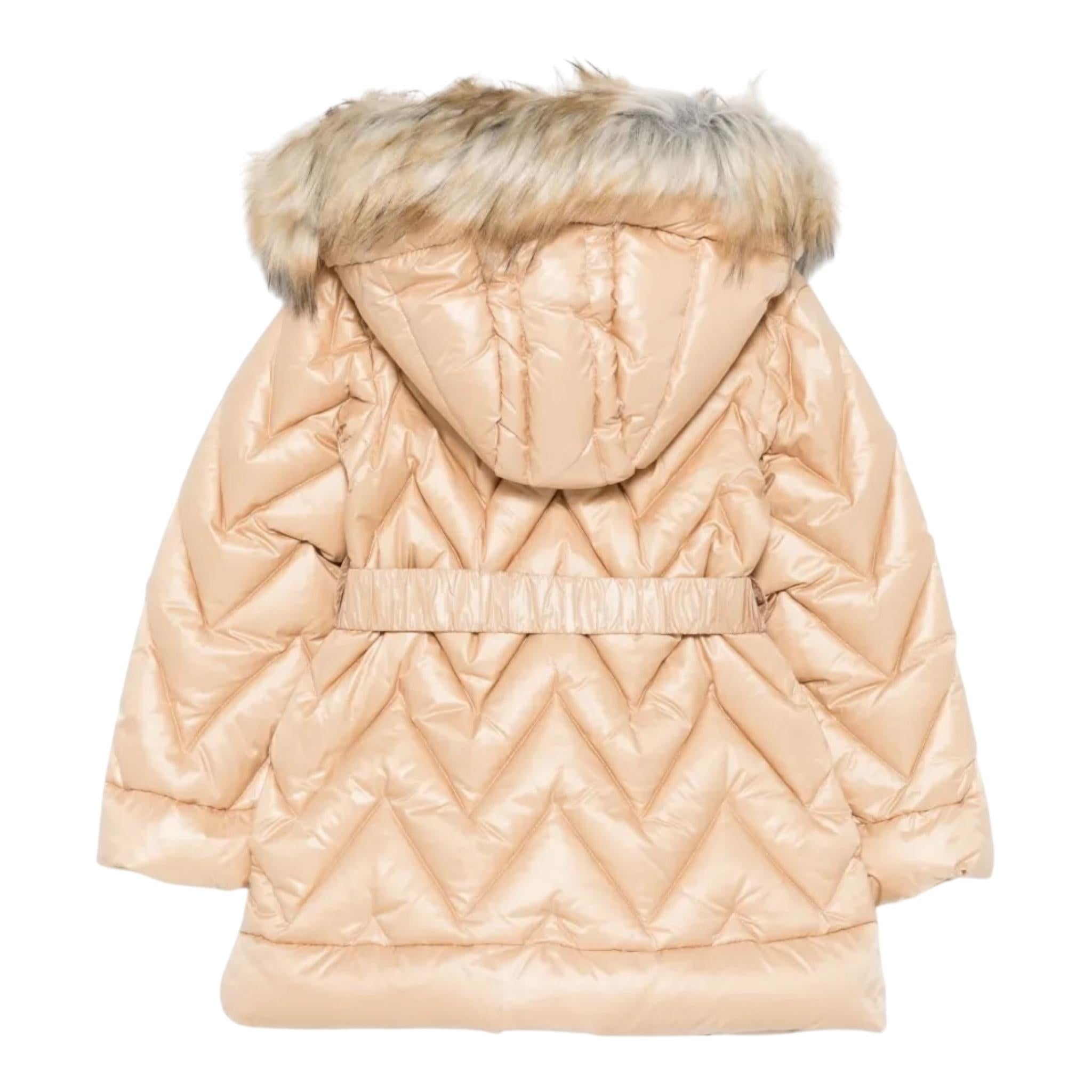 LIU JO giubbino tinta unita con zip e cappuccio Cammello per Bambina KF4002TS031 CAMMELLO LIU JO