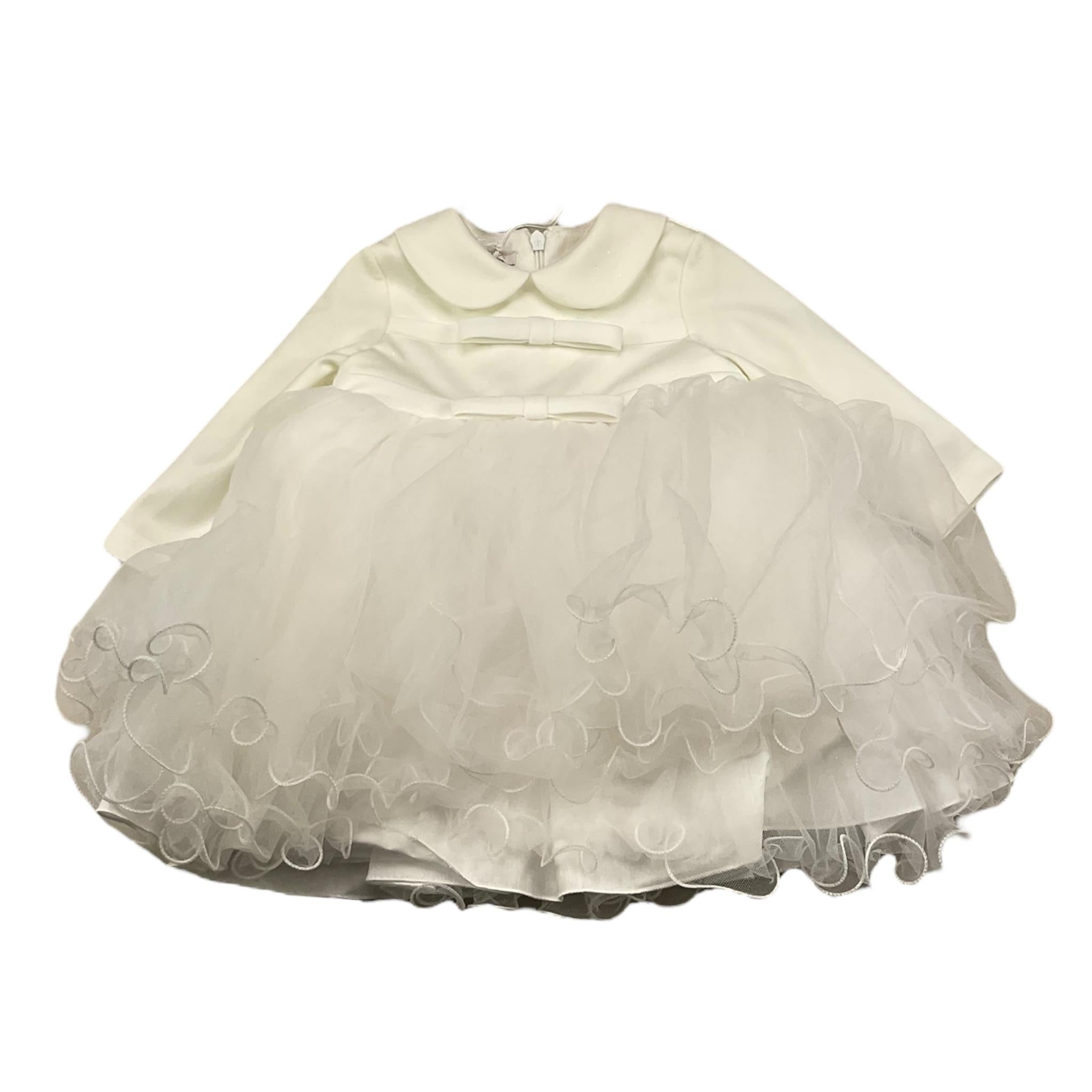LE BEBE' abito manica lunga tinta unita Panna per Neonata LBG6176 PANNA LE BEBE'