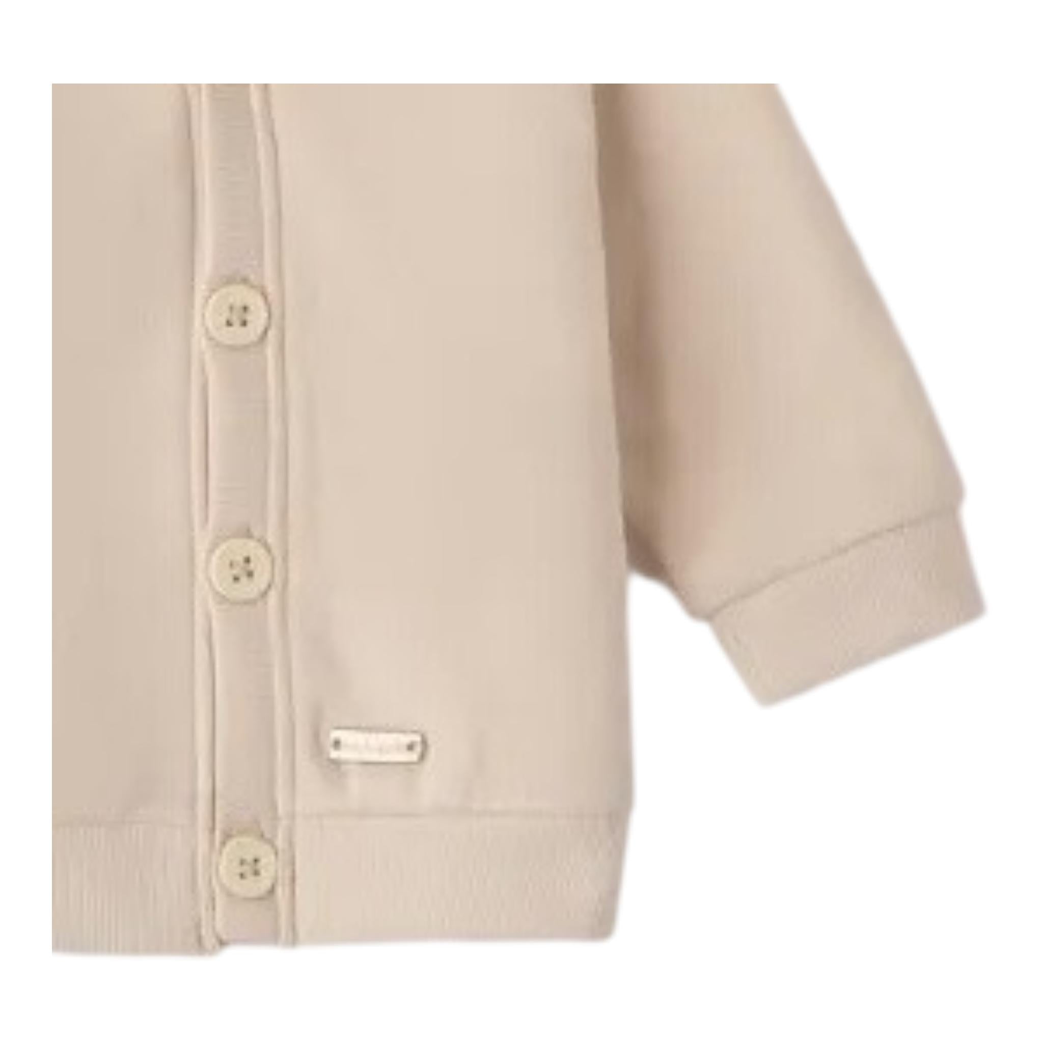 MINI BANDA cardigan tinta unita con bottoni Beige per Neonato 3A613 BEIGE MINI BANDA