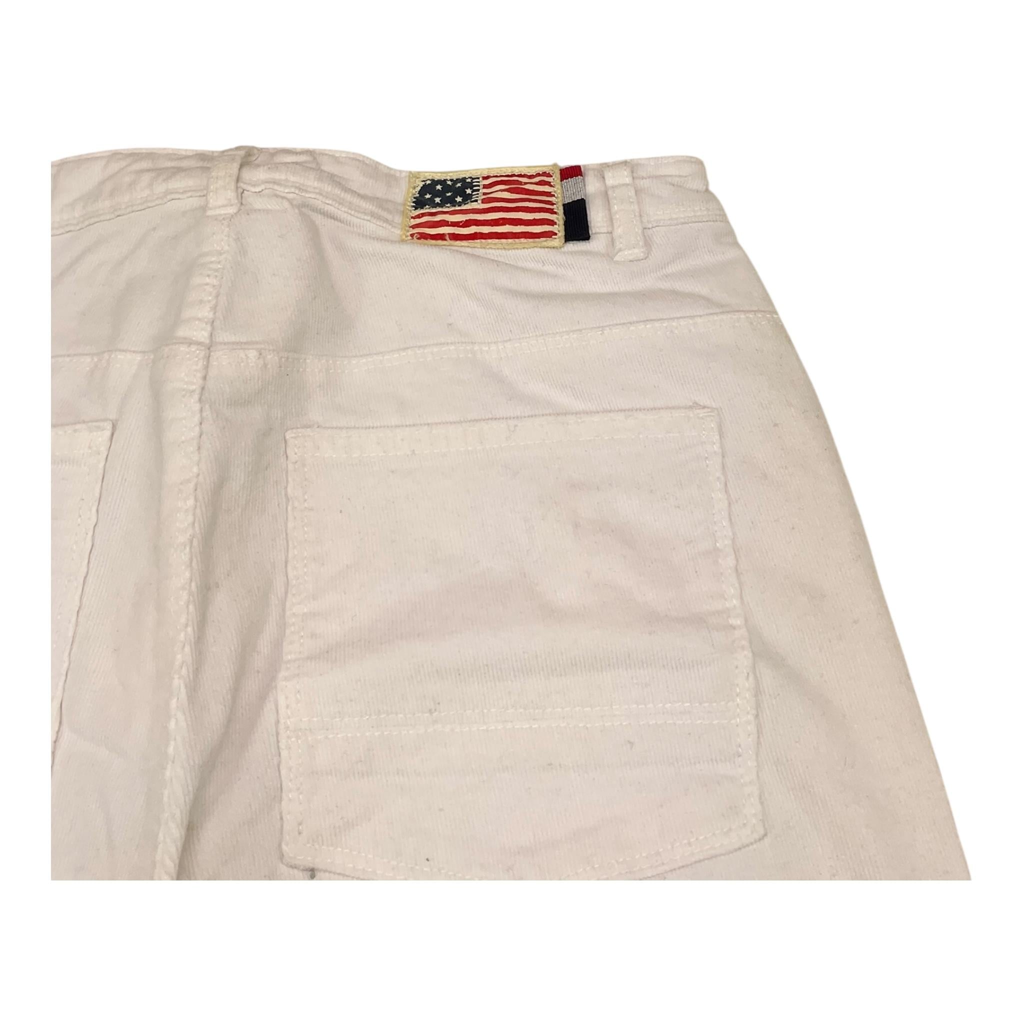 U.S. POLO ASSN pantalone tinta unita modello zampa Bianco per Bambina US40648002 BIANCO U.S. POLO ASSN