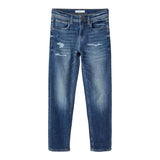 NAME IT jeans tinta unita con girovita regolabile Blu per Bambino 13204596 BLU NAME IT