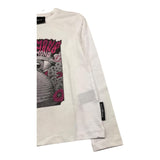 JOHN RICHMOND shirt girocollo tinta unita con stampa in contrasto Bianco per Bambina RGA25064TS BIANCO JOHN RICHMOND