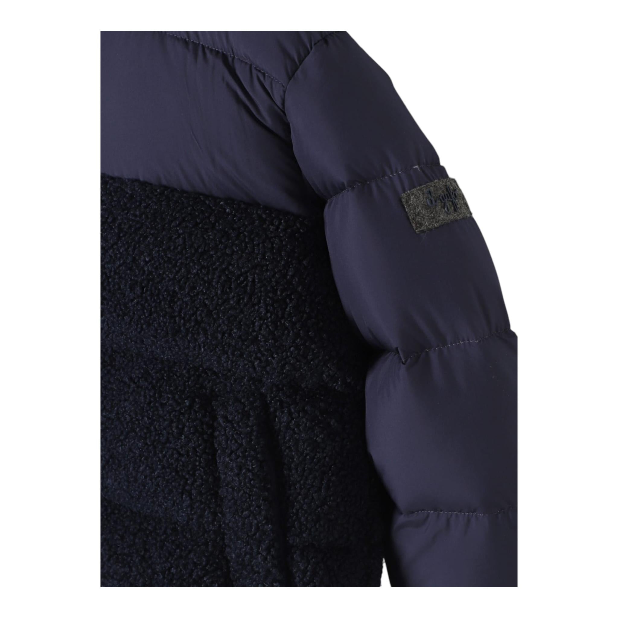 IL GUFO giubbino tinta unita cn cappuccio Blu per Neonato A24GM414N0106NX BLU IL GUFO