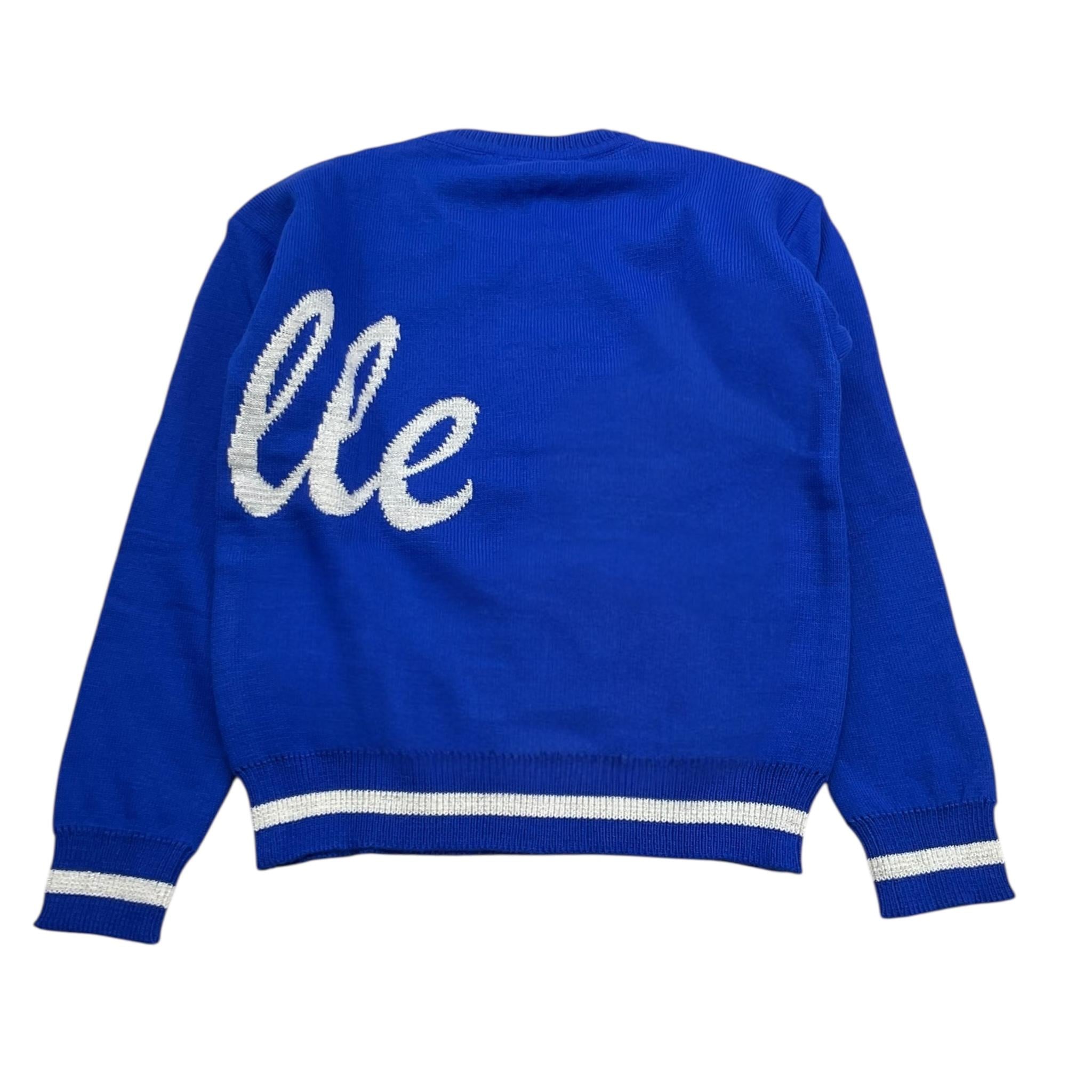 GAELLE maglia tinta unita girocollo con stampa Cobalto per Bambina 2741W0998 COBALTO GAELLE