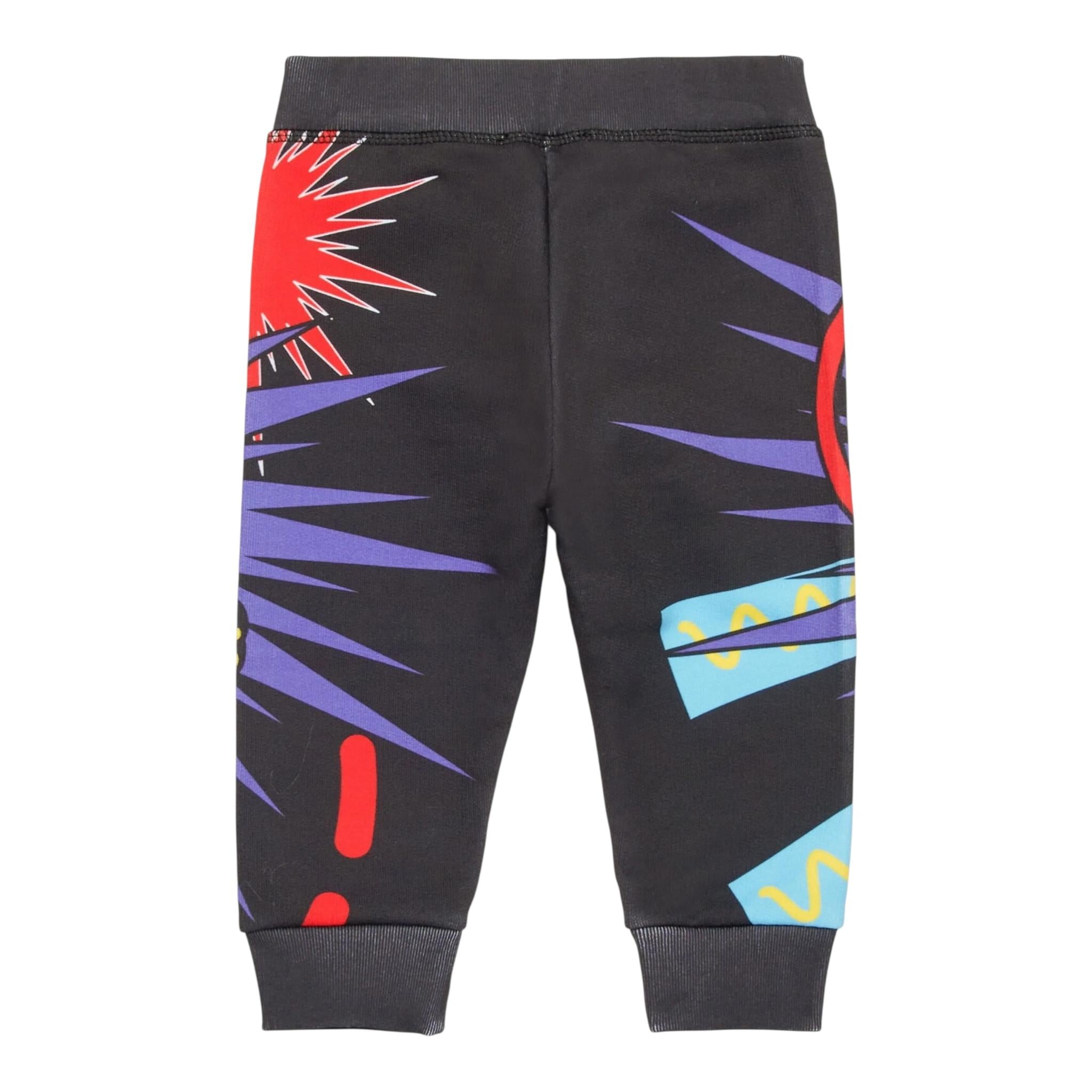 DSQUARED2 pantalone tuta stampa fantasia Nero per Neonato DQ2544 NERO DSQUARED2