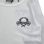 MOSCHINO shirt tinta unita girocollo con stampa Bianco per Bambina HDO011 BIANCO MOSCHINO