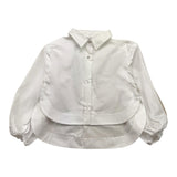 DONDUP camicia tinta unita manica lunga Bianco per Bambina DFCA028 BIANCO DONDUP