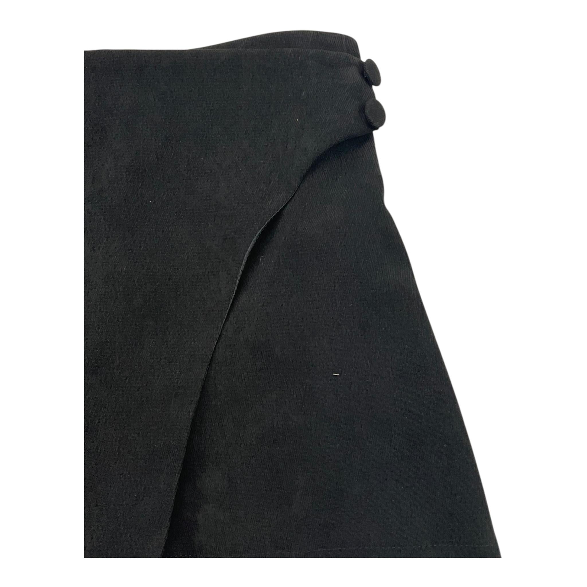 NAIDA short tinta unita in camoscio Nero per Bambina NASH159X NERO NAIDA