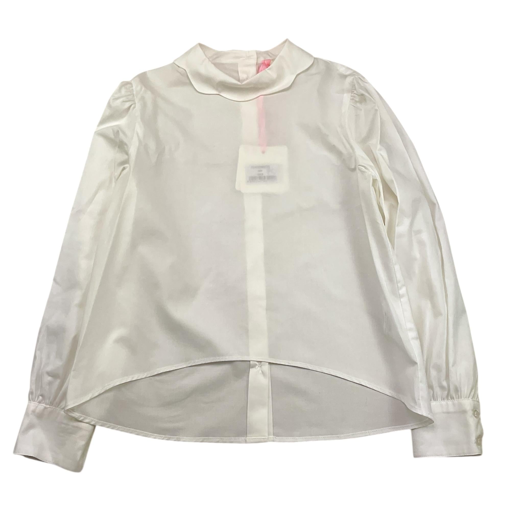 VICOLO camicia tinta unita con colletto Panna per Bambina 3141C00070X PANNA VICOLO