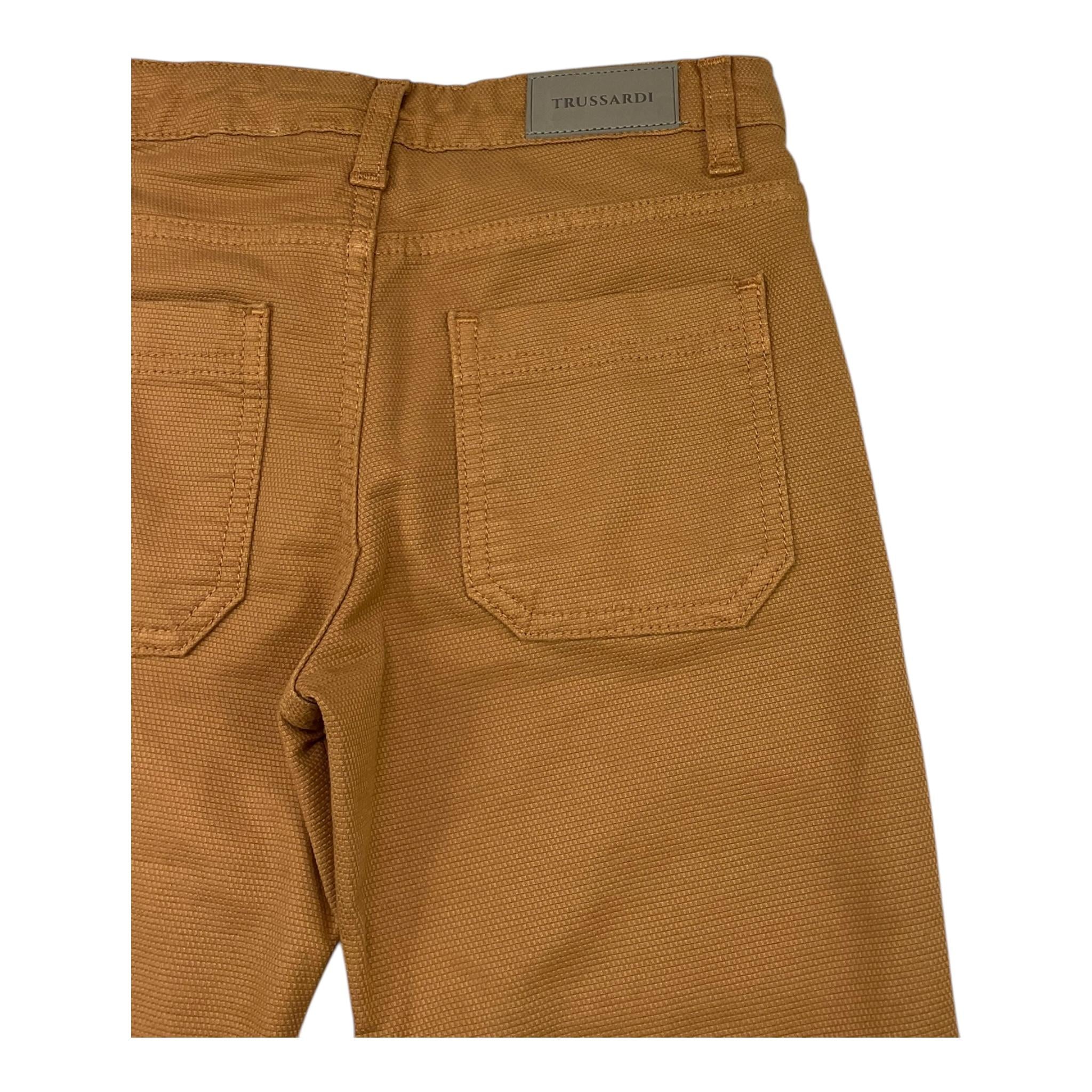TRUSSARDI pantalone tinta unita con girovita regolabile Cammello per Bambino TBA25036PA CAMMELLO TRUSSARDI