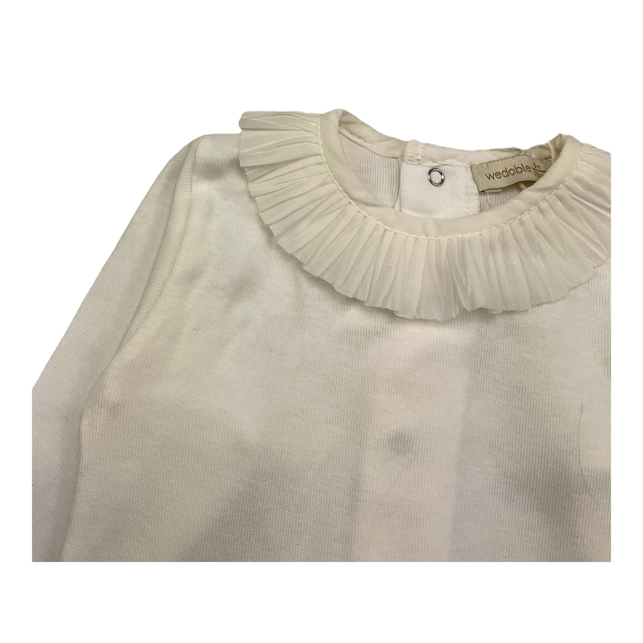 WEDOBLE body manica lunga tinta unita con colletto Panna per Neonata I2411616 PANNA WEDOBLE