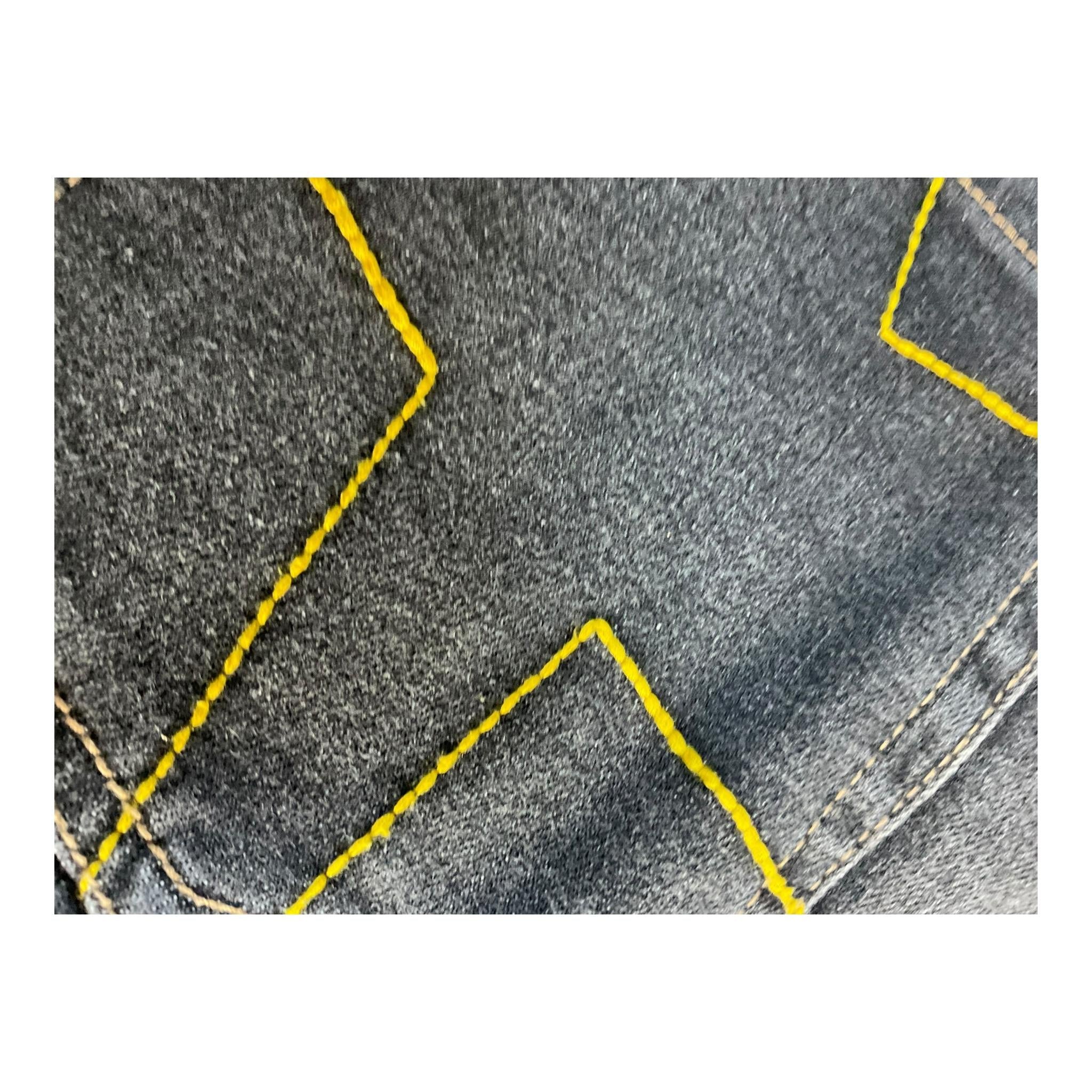 JOHN RICHMOND jeans tinta unita con cuciture in contrasto Nero per Bambino RBA24070JEX NERO JOHN RICHMOND