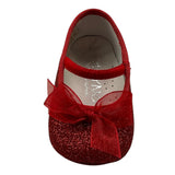PANYNO ballerina tinta unita glitterata Rosso per Neonata A2507 ROSSO PANYNO