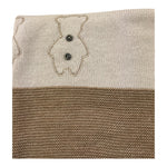 BARCELLINO coperta tinta unita con stampa Beige per Neonata 105323 BEIGE BARCELLINO