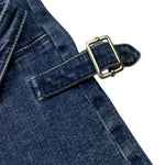 MISS BLUMARINE jeans tinta unita con girovita regolabile Blu per Bambina IF4058D4448 BLU MISS BLUMARINE