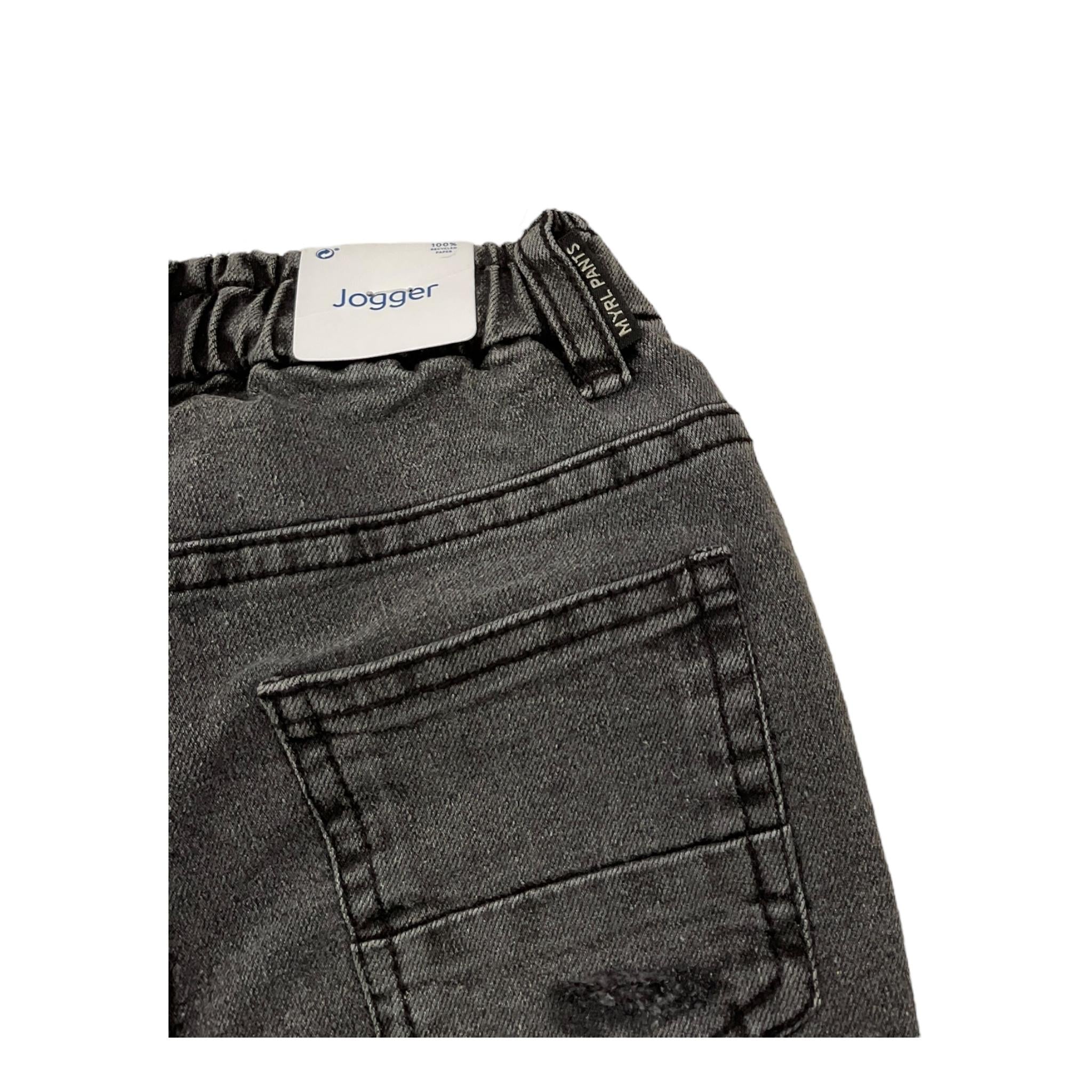 MAYORAL jeans tinta unita con elastico in vita Nero per Bambino 4538X NERO MAYORAL