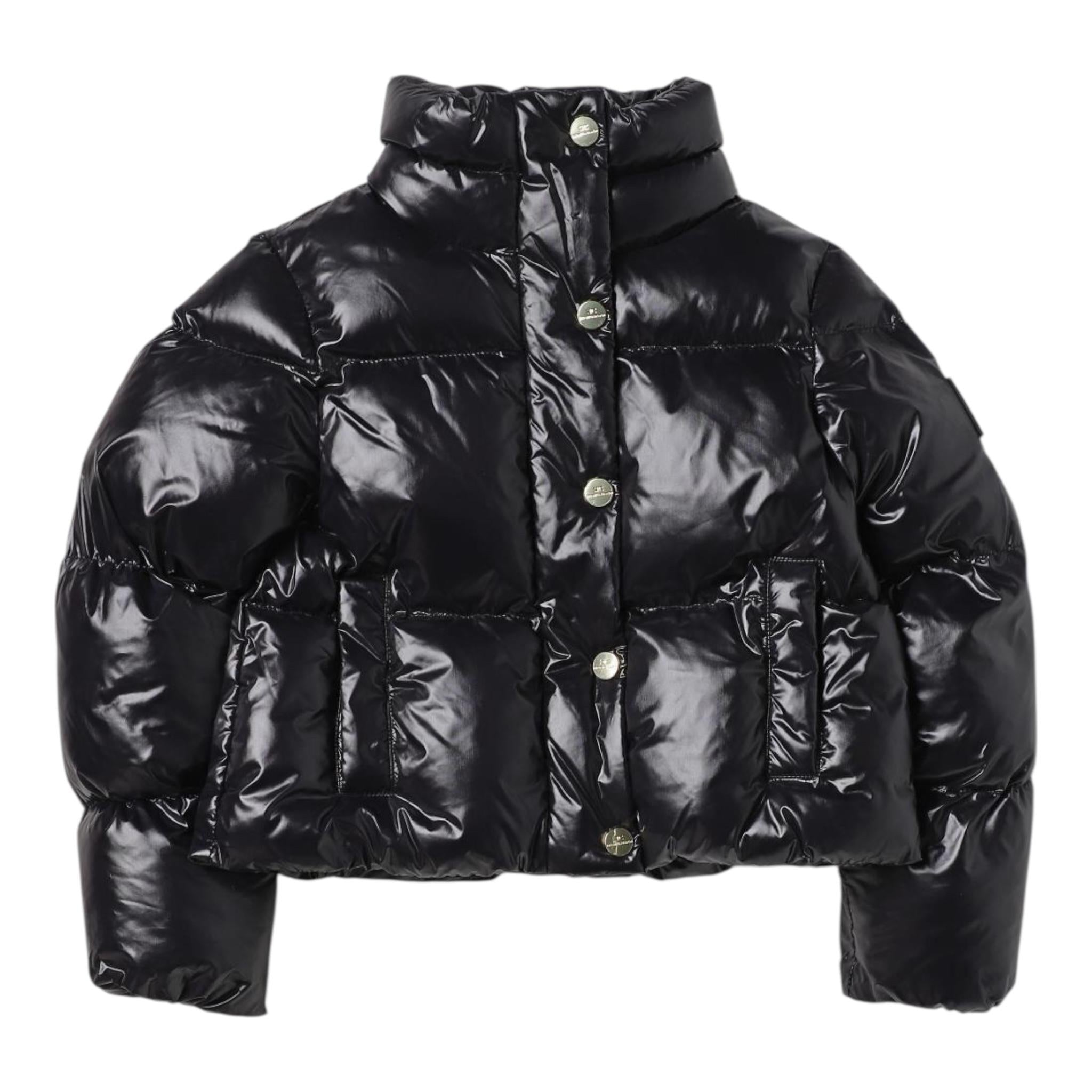 ELISABETTA FRANCHI giubbino tinta unita modello crop Nero per Bambina EFGB097 NERO ELISABETTA FRANCHI