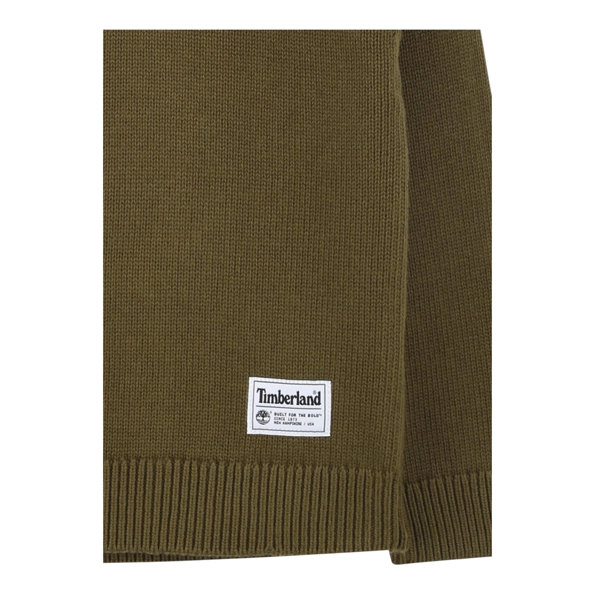 TIMBERLAND maglia girocollo tinta unita con logo Verde per Bambino T60321 VERDE TIMBERLAND