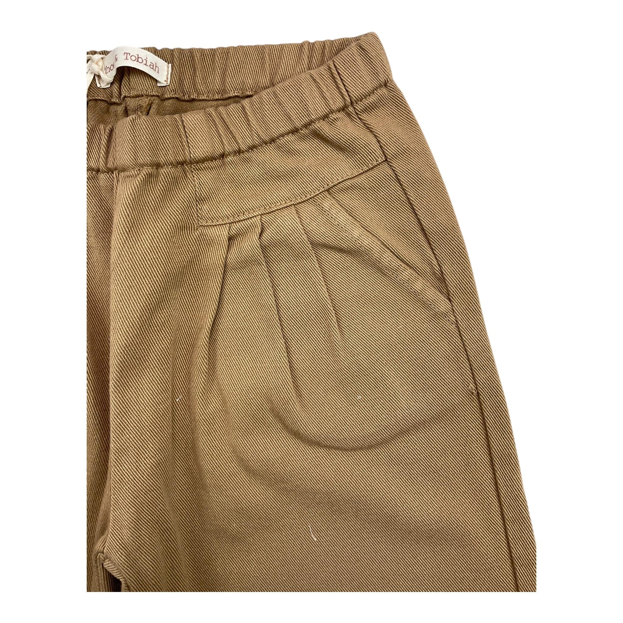 ZHOE & TOBIAH pantalone tinta unita con elastico in vita Cammello per Neonato PJK13N CAMMELLO ZHOE & TOBIAH