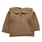 WEDOBLE maglia girocollo tinta unita con ricami Fango per Neonata I2407301 FANGO WEDOBLE