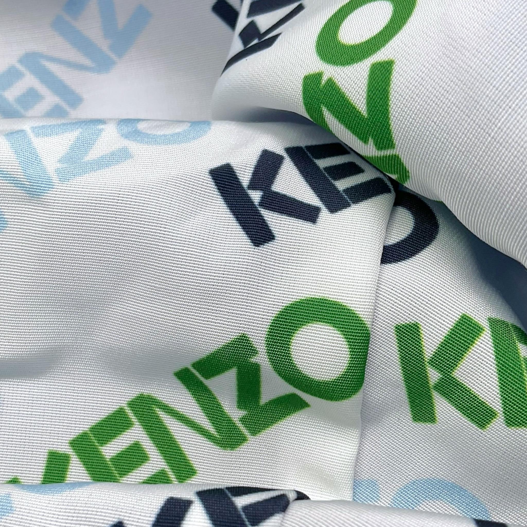 KENZO giubbino reversibile con zip e cappuccio Bianco/blu per Neonato K60171 BIANCO/BLU KENZO