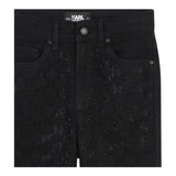 KARL LAGERFELD jeans tinta unita con brillantini Nero per Bambina Z30208 NERO KARL LAGERFELD