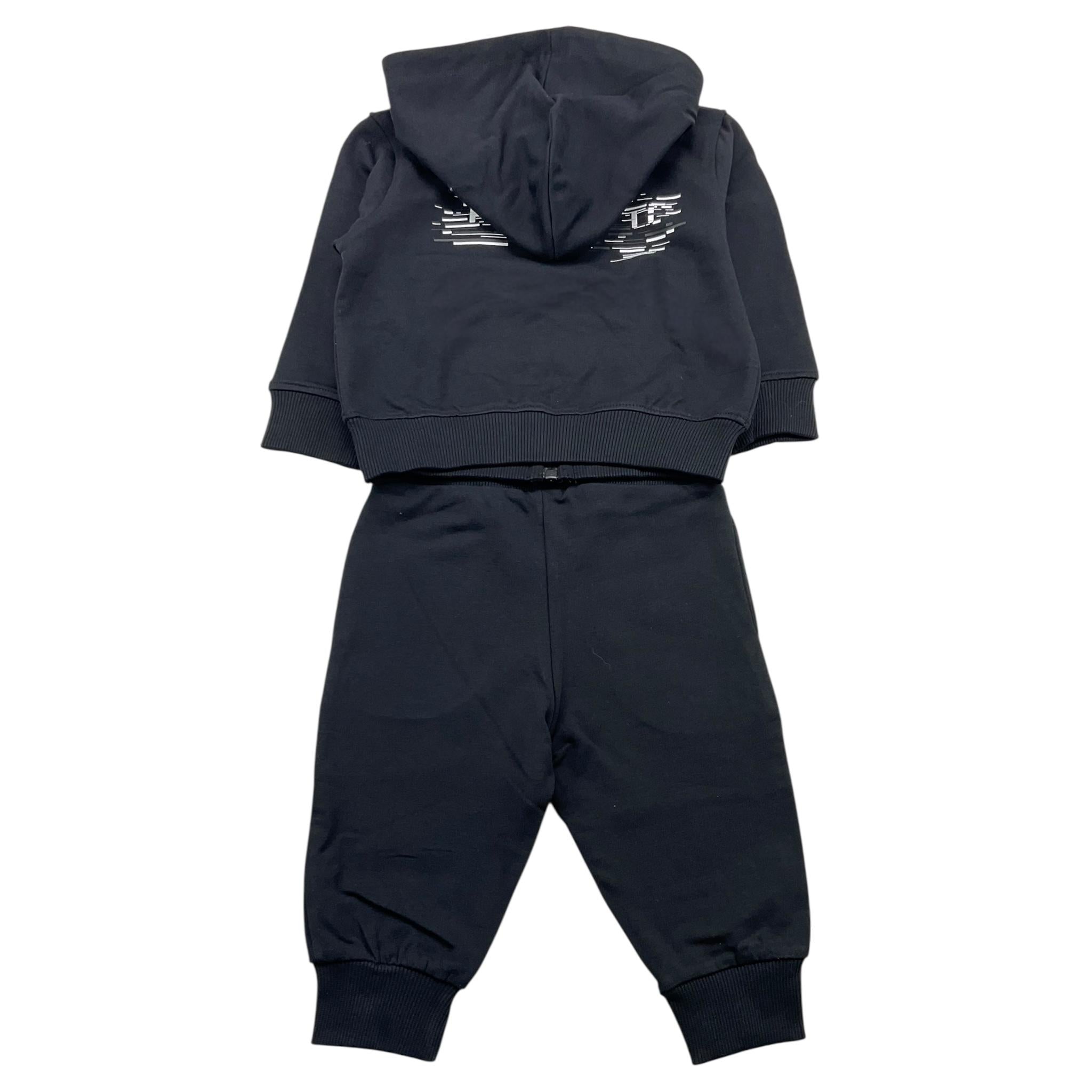 CESARE PACIOTTI completo bicolore 2pz felpa-pantalone Nero per Neonato COMP5315B NERO CESARE PACIOTTI