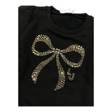 LIU JO felpa chiusa girocollo tnta unita con brillantini Nero per Bambina KF4108F0939 NERO LIU JO