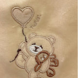 NANAN bavetta tinta unita con stampa  Beige per Neonato I24014BE BEIGE NANAN