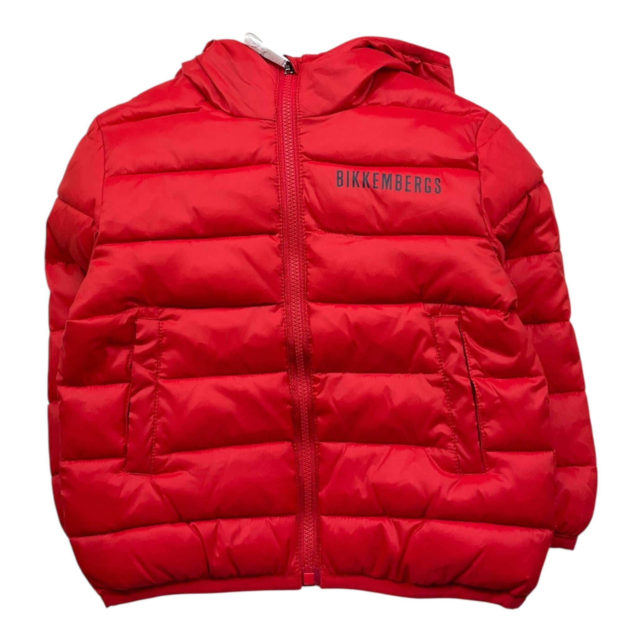 BiKKEMBERGS giubbino tinta unita con zip e cappuccio Rosso per Neonato BK2934 ROSSO BiKKEMBERGS
