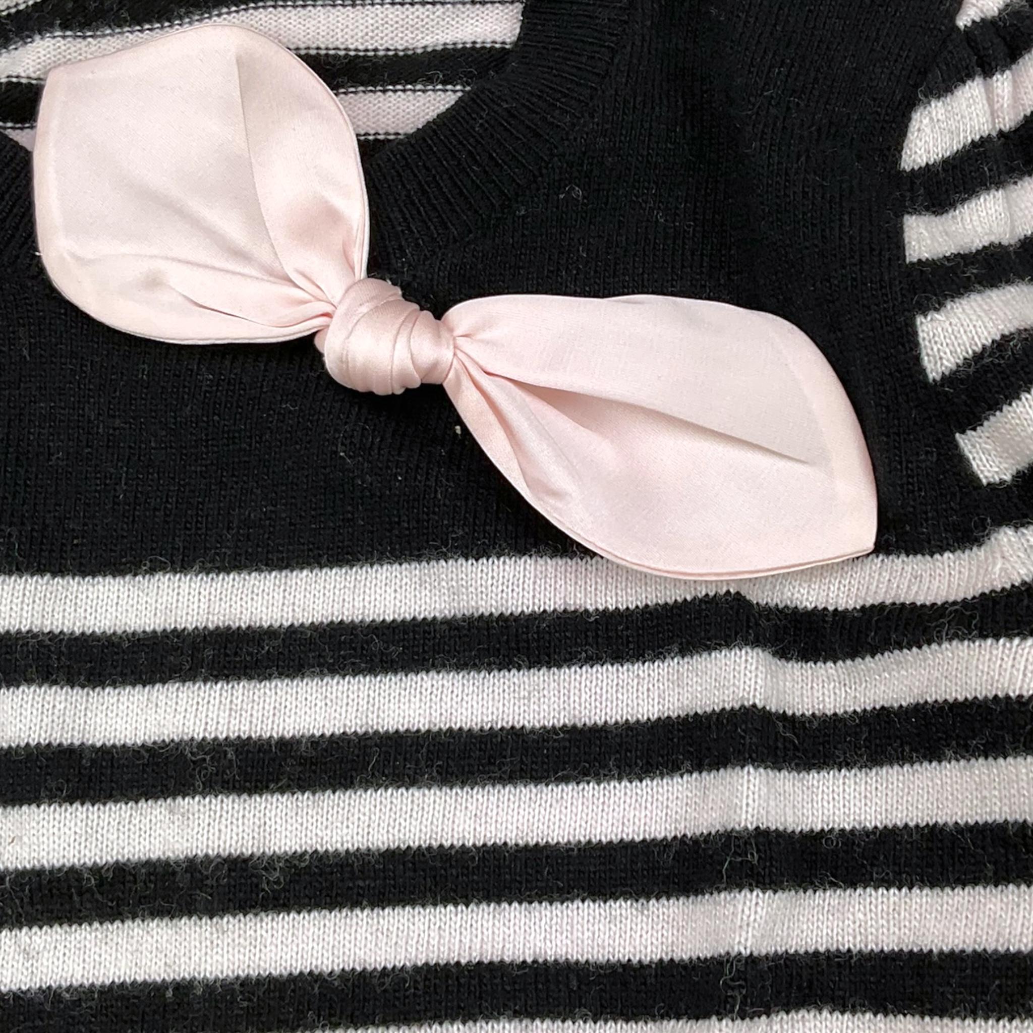 LIU JO abito bicolore con fantasia a righe Nero per Bambina KF3060 NERO LIU JO
