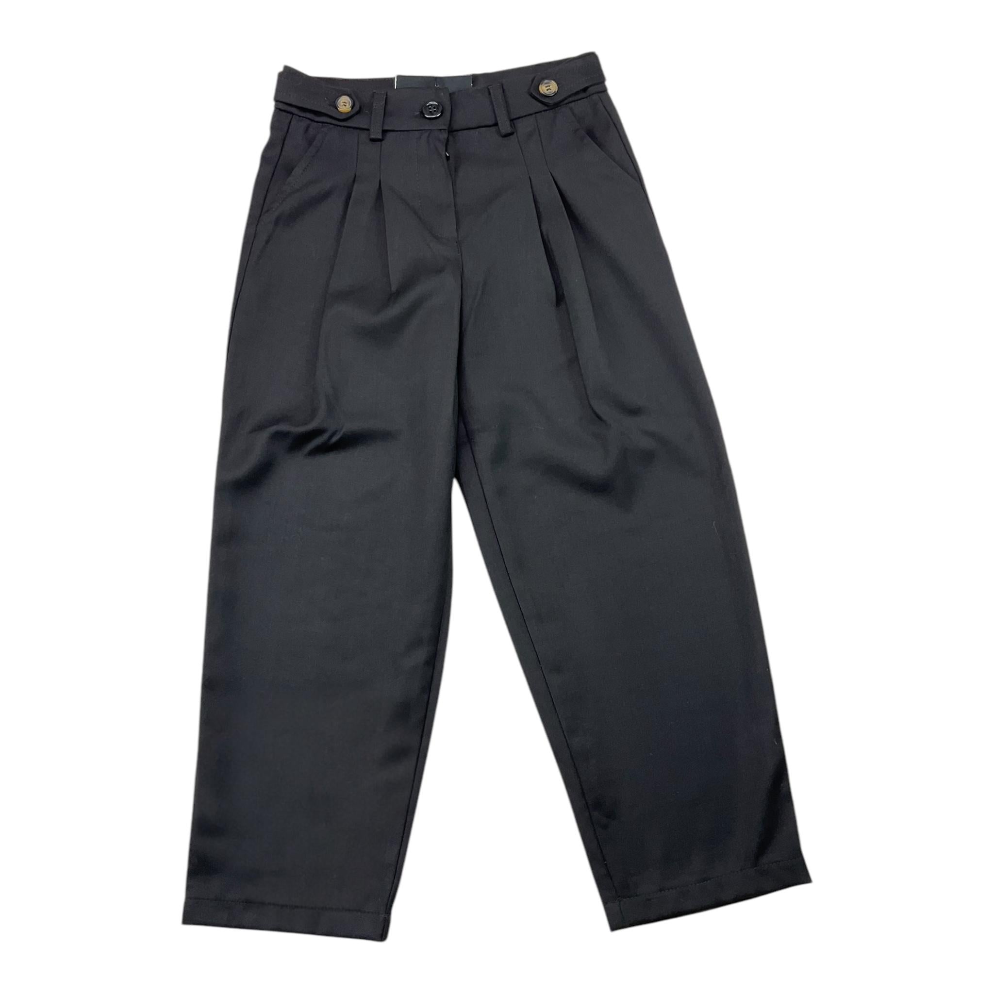 TRUSSARDI pantalone tinta unita con girovita regolabile Nero per Bambina TGA25087PA NERO TRUSSARDI