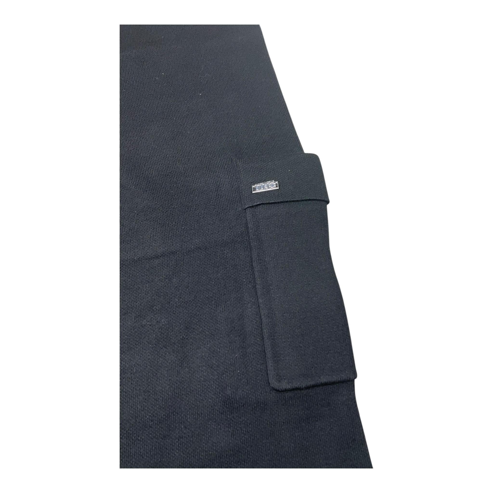 LIU JO pantalone tinta unita modello a palazzo Nero per Bambina GF4141MA07E NERO LIU JO