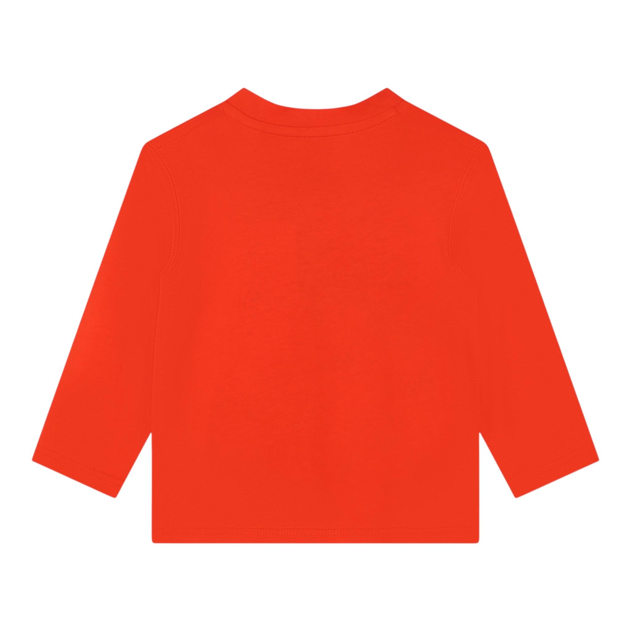TIMBERLAND shirt tinta unita girocollo cn logo Arancione per Neonato T60251 ARANCIONE TIMBERLAND