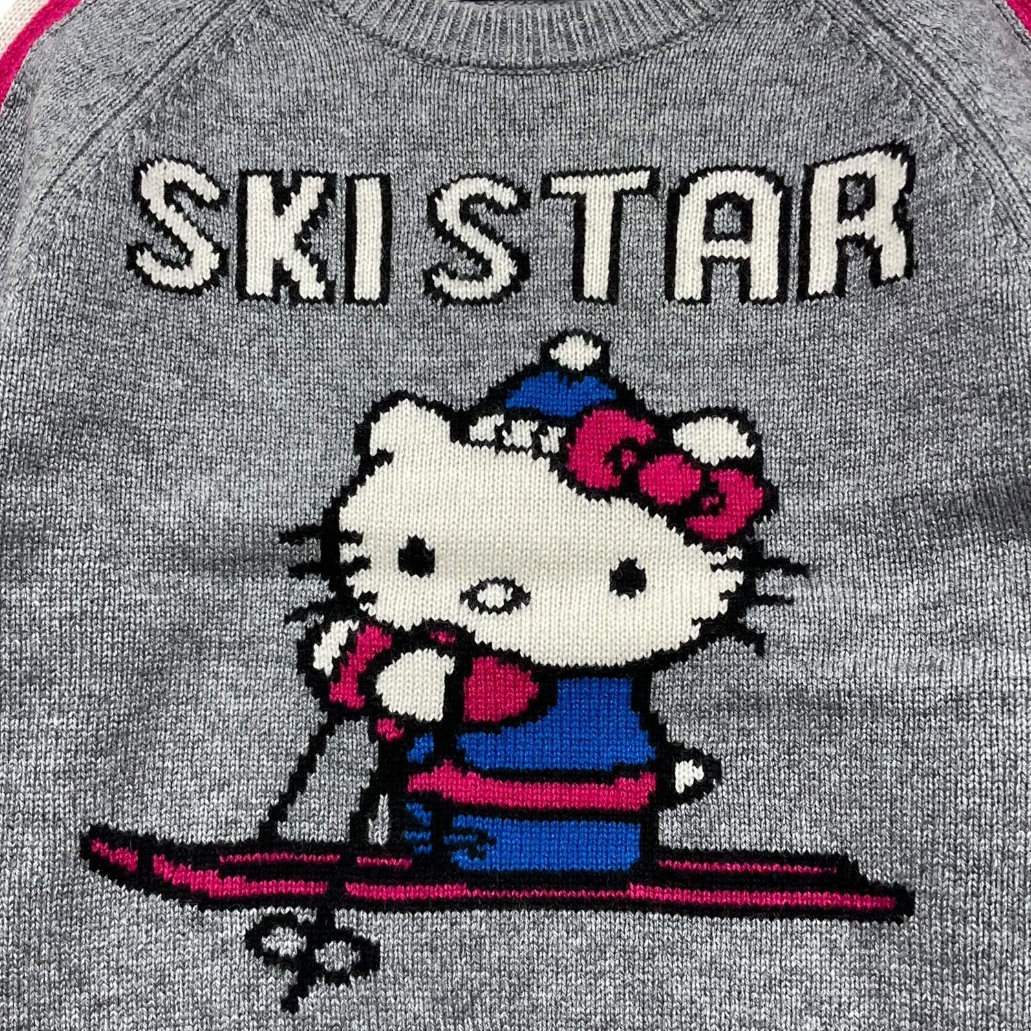 SAINT BARTH maglia gircollo tinta unita con stampa Grigio per Bambina HKSKI GRIGIO SAINT BARTH