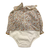 LA STUPENDERIA camicia modello body tinta unita con fantasia fiori Bianco per Neonata TBBD522 BIANCO LA STUPENDERIA