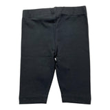 SARABANDA leggins tinta unita con logo Nero per Neonata D2060 NERO SARABANDA