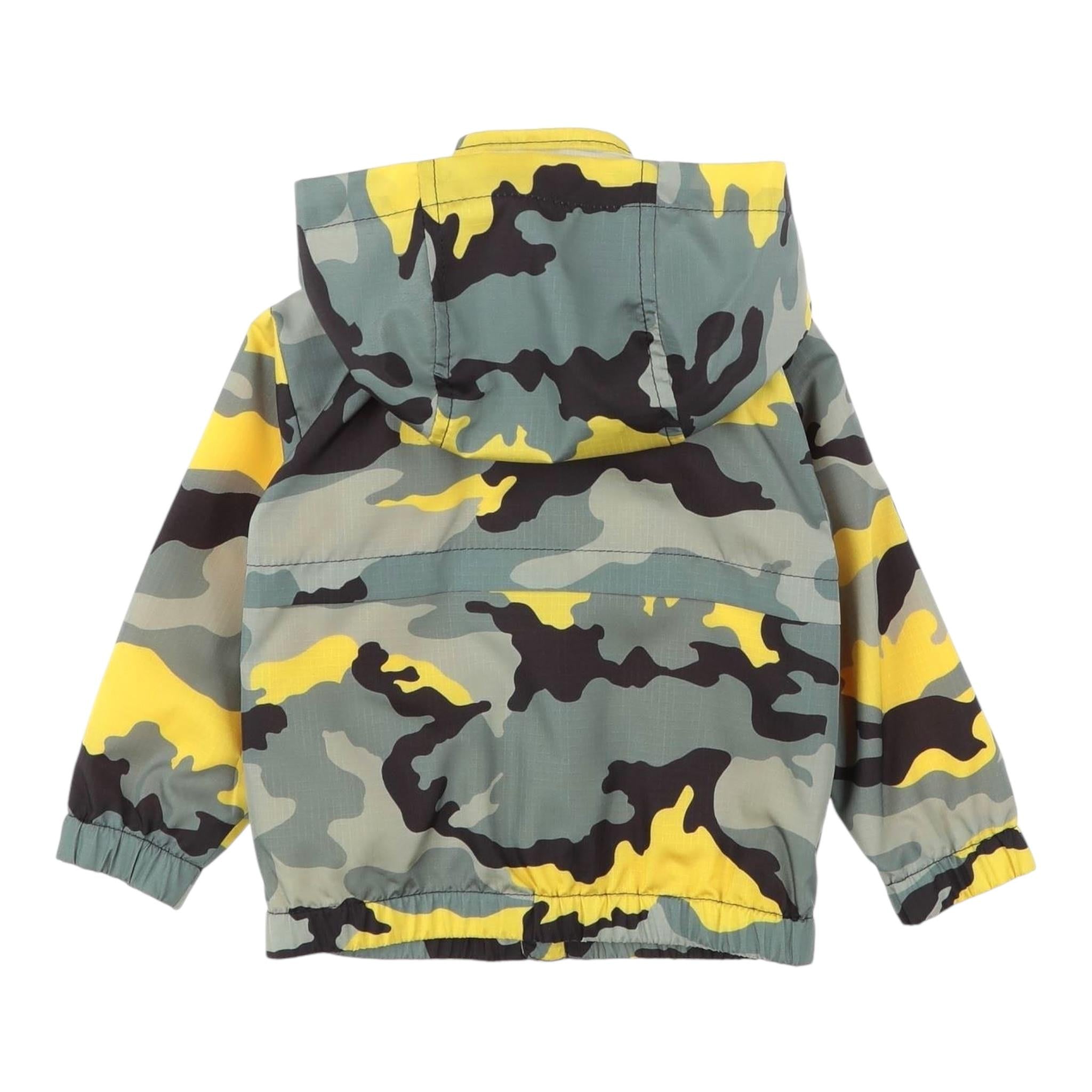 DOLCE & GABBANA giubbino fantasia militare con cappuccio Verde per Bambino L4JB2U VERDE DOLCE & GABBANA
