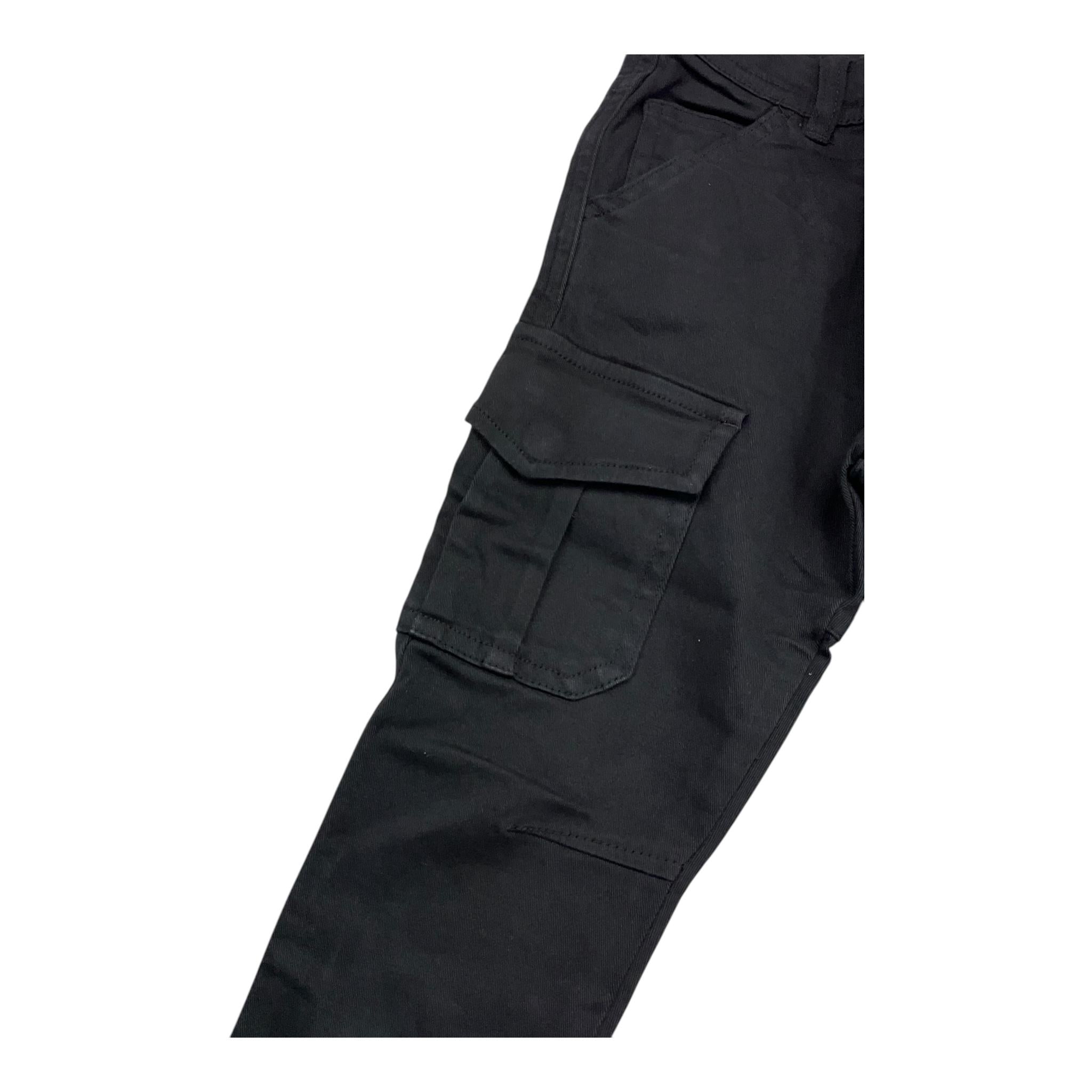 EMC pantalone con elastico in vita e tasconi Nero per Bambino BZ7117 NERO EMC