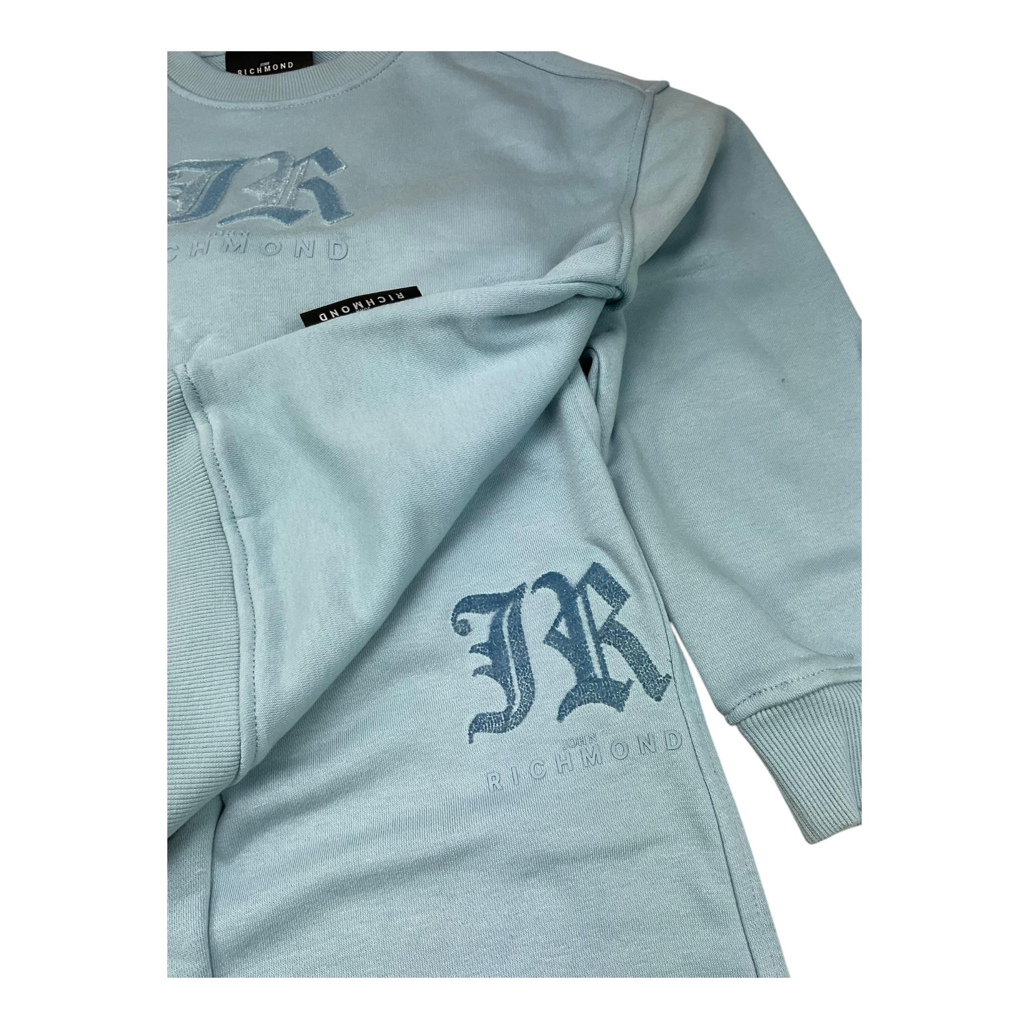 JOHN RICHMOND completo 2 pezzi felpa-pantalone tinta unita Azzurro per Bambina RG25002CF AZZURRO JOHN RICHMOND
