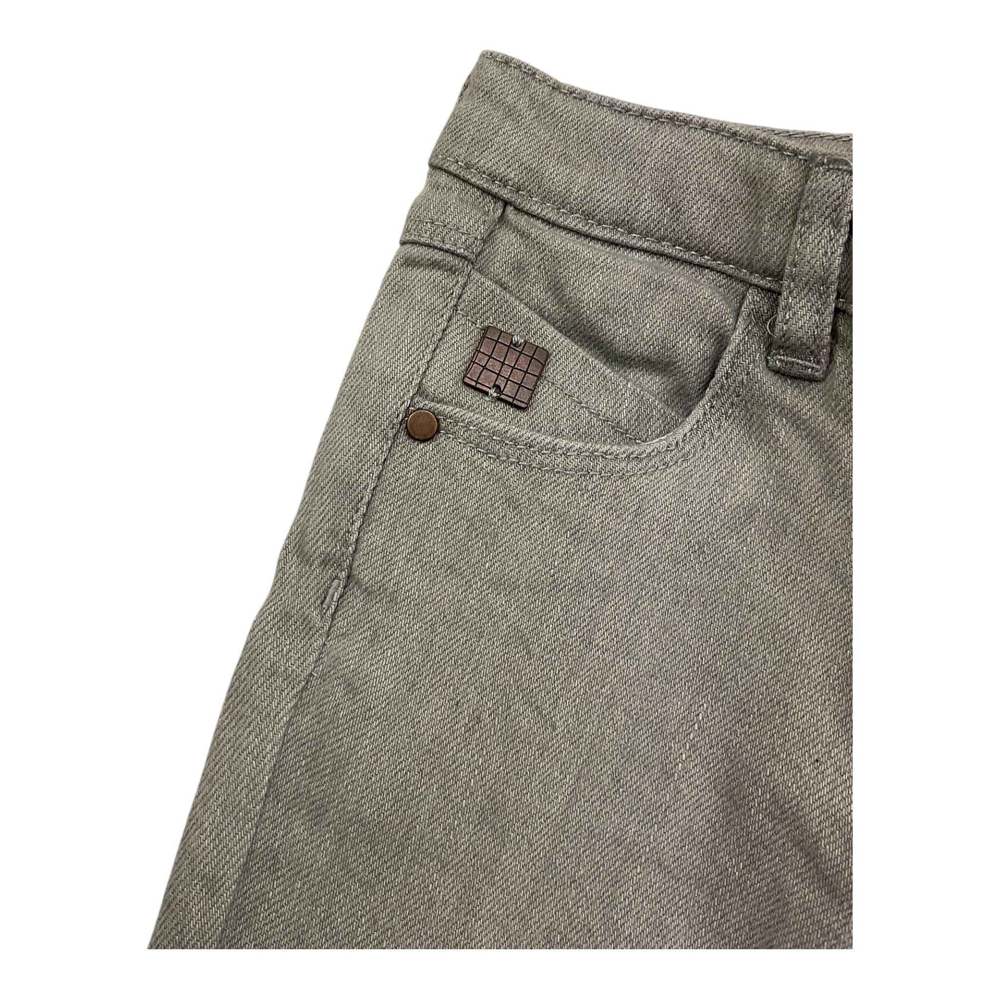 CARRE'MENT BEAU jeans tinta unita con girovita regolabile Grigio per Bambino Y04161 GRIGIO CARRE'MENT BEAU