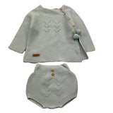 CND completo 2 pezzi maglia-culotte tinta unita Azzurro per Neonato 928485 AZZURRO CND