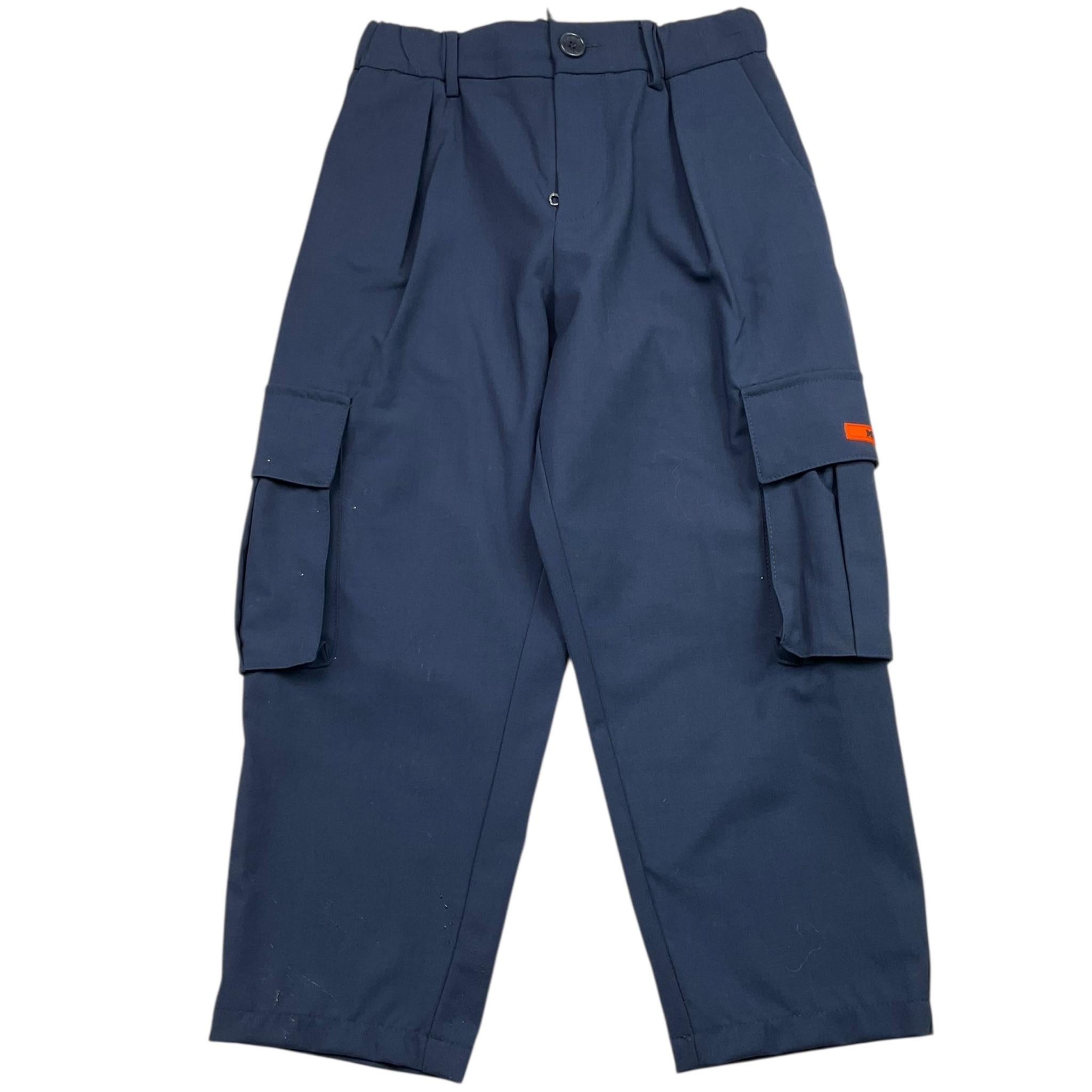 MISSONI pantalone tinta unita con elastico in vita Blu per Bambino MT6P60 BLU MISSONI